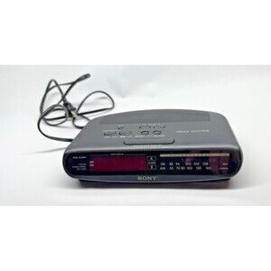 Sony Dream Machine ICF-C370 AM/FM Clock Radio Dual Alarm Snooze LED Black